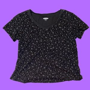 Cheetah Print V Neck